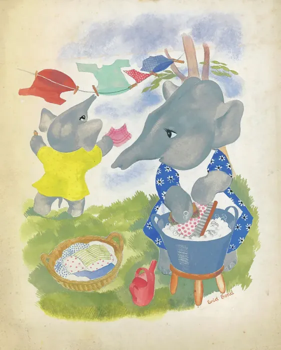 Framed Print : Elephants dressed as children Framed Print : Elephants dressed as children