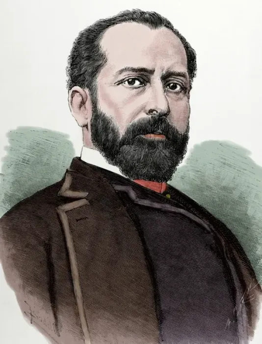 Framed Print : Eleuterio Maisonnave y Cutayar (1840 - 1890). Spanish politi Framed Print : Eleuterio Maisonnave y Cutayar (1840 - 1890). Spanish politi