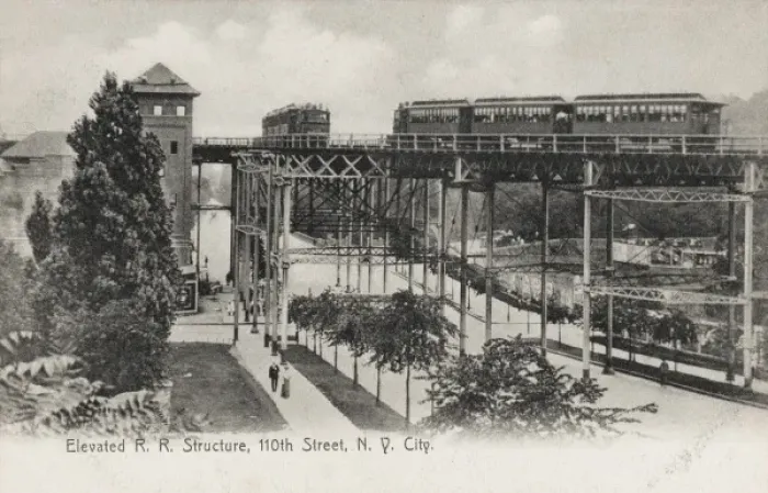 Framed Print : Elevated Railway - New York Framed Print : Elevated Railway - New York