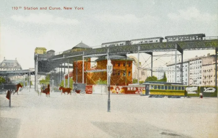 Framed Print : Elevated Subway, New York Framed Print : Elevated Subway, New York