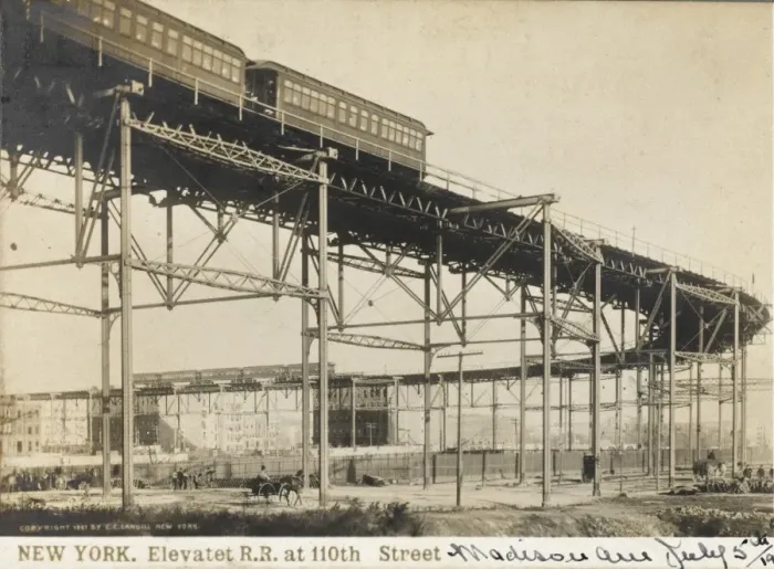 Framed Print : Elevated Subway, New York Framed Print : Elevated Subway, New York