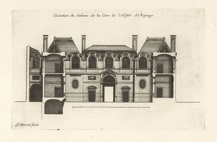 Framed Print : Elevation of the courtyard in the Hotel de Carnavalet, Paris Framed Print : Elevation of the courtyard in the Hotel de Carnavalet, Paris