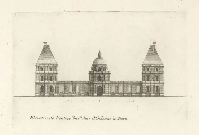 Framed Print : Elevation of the entrance to Luxembourg Palace, Paris Framed Print : Elevation of the entrance to Luxembourg Palace, Paris