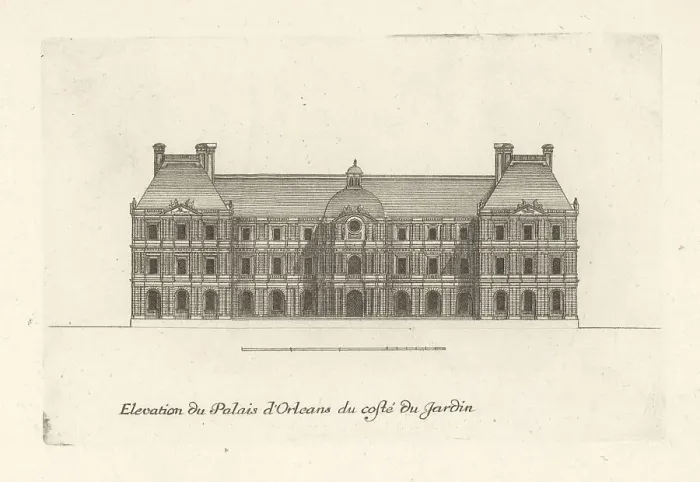 Framed Print : Elevation of the garden side of Luxembourg Palace Framed Print : Elevation of the garden side of Luxembourg Palace