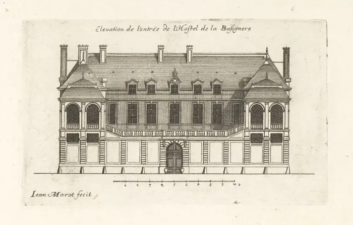 Framed Print : Elevation of the Hotel de Chimay, Paris Framed Print : Elevation of the Hotel de Chimay, Paris