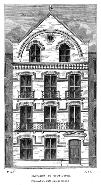 Framed Print : Elevation of Town-House Framed Print : Elevation of Town-House