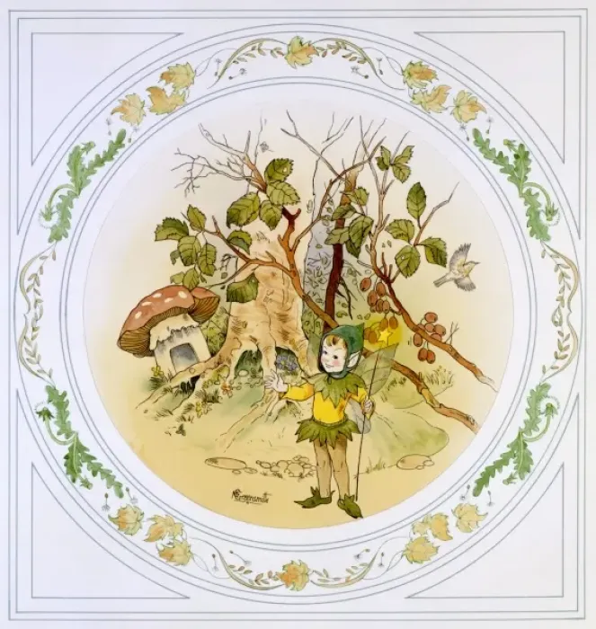 Framed Print : Elfen sprite standing in the undergrowth