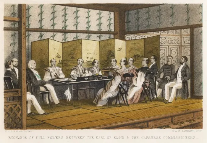 Framed Print : ELGIN IN JAPAN 1858 Framed Print : ELGIN IN JAPAN 1858