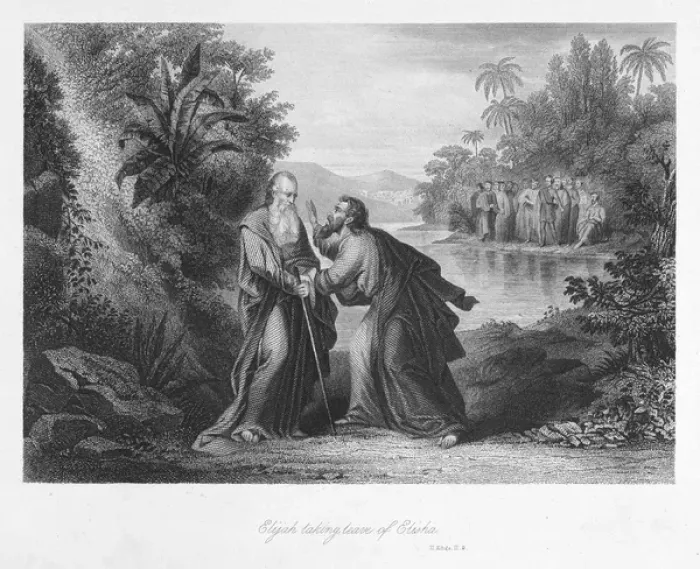 Framed Print : Elijah leaving Elisha Framed Print : Elijah leaving Elisha