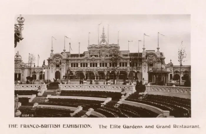 Framed Print : Elite Gardens and Restaurant, Franco-British Exhibition Framed Print : Elite Gardens and Restaurant, Franco-British Exhibition