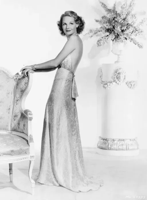 Framed Print : Elizabeth Allan wearing a gown designed by Dolly Tree Framed Print : Elizabeth Allan wearing a gown designed by Dolly Tree