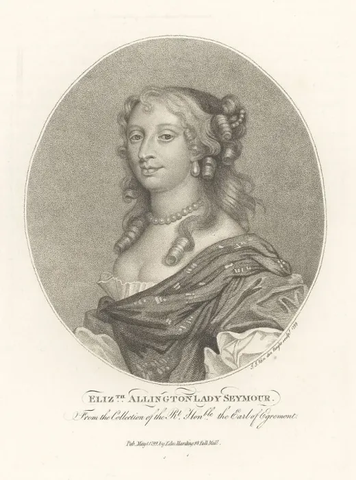 Framed Print : Elizabeth Allington, Lady Seymour, c.1632-1691 Framed Print : Elizabeth Allington, Lady Seymour, c.1632-1691
