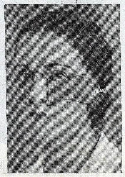 The Elizabeth Arden eye strap was made of soft rubber, and was intended to mitigate puffiness beneath the eyes. Date: circa 1932