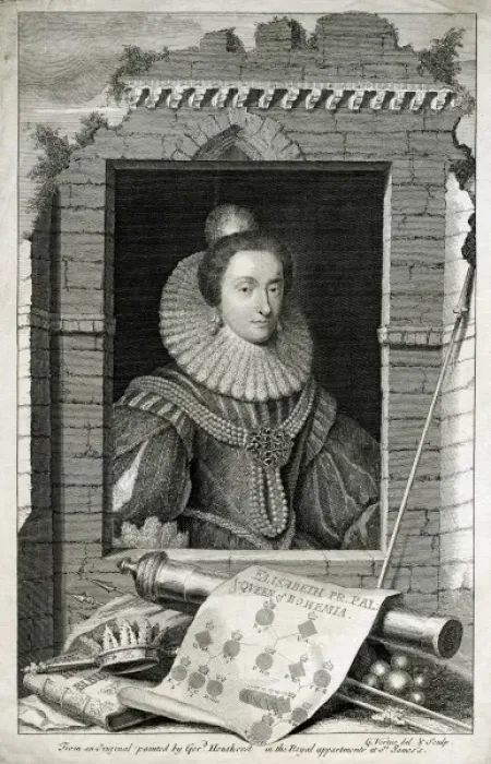 Framed Print : Elizabeth, Queen of Bohemia Framed Print : Elizabeth, Queen of Bohemia