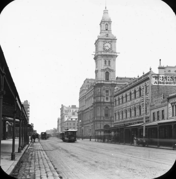 Framed Print : Elizabeth Street, looking North from Bourke Street Framed Print : Elizabeth Street, looking North from Bourke Street