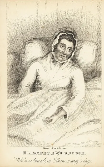 Framed Print : Elizabeth Woodcock, who was buried in snow nearly 8 days Framed Print : Elizabeth Woodcock, who was buried in snow nearly 8 days