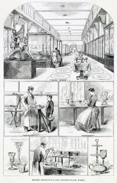 Framed Print : Elkington & Co, Electro-Plate Works, Birmingham Framed Print : Elkington & Co, Electro-Plate Works, Birmingham