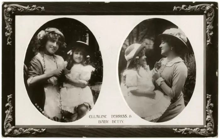 Framed Print : Ellaline Terriss with her daughter Framed Print : Ellaline Terriss with her daughter
