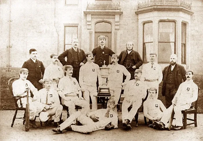 Framed Print : Elland Cricket Club in 1889 Framed Print : Elland Cricket Club in 1889