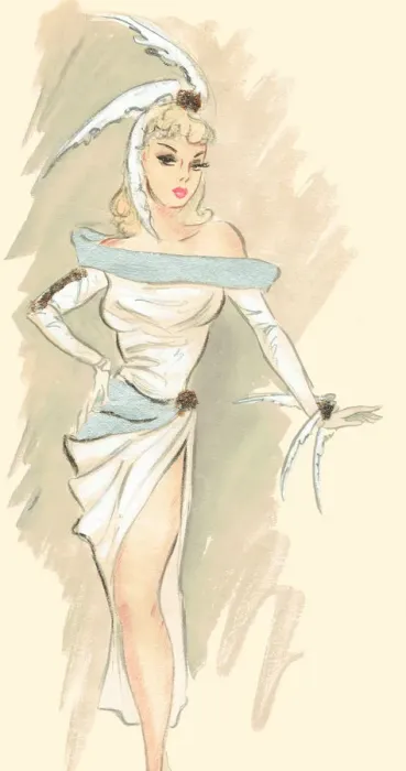 Framed Print : Elle - Murrays Cabaret Club costume design Framed Print : Elle - Murrays Cabaret Club costume design