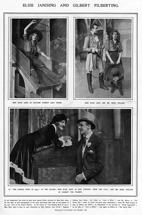 Framed Print : Elsie Janis & Basil Hallam in the Passing Show Framed Print : Elsie Janis & Basil Hallam in the Passing Show