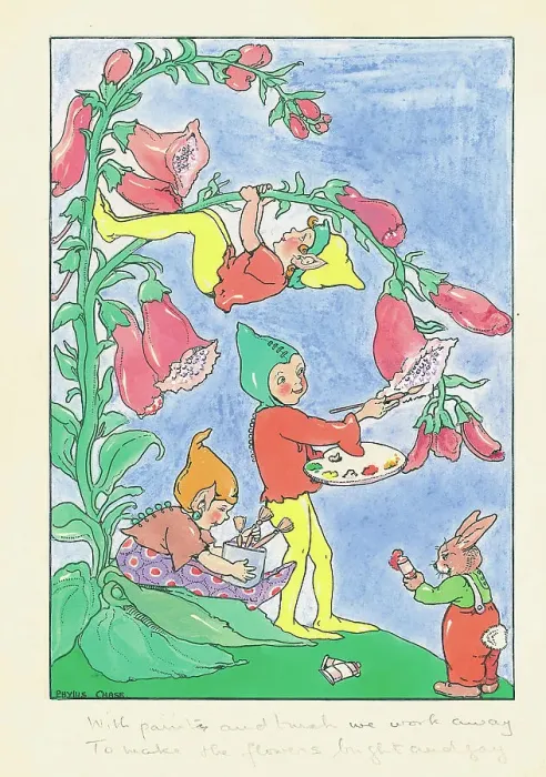 Framed Print : Elves painting Framed Print : Elves painting