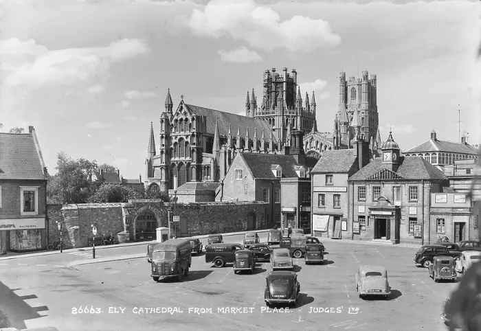 Framed Print : Ely Cathedral from Market Place Framed Print : Ely Cathedral from Market Place