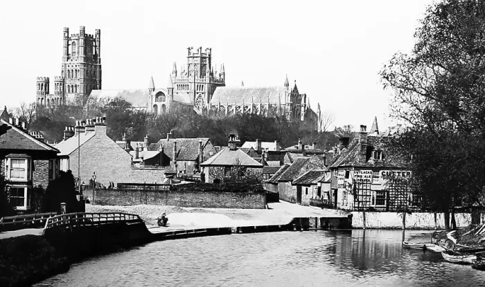 Framed Print : Ely Cathedral - Victorian period Framed Print : Ely Cathedral - Victorian period