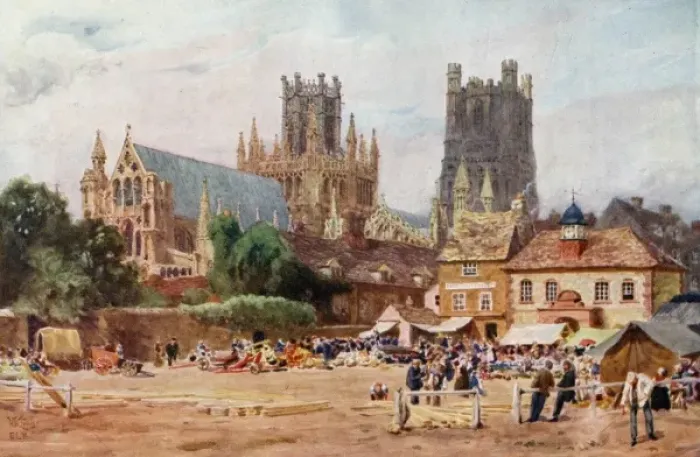 Framed Print : ELY / TOWN 1905 Framed Print : ELY / TOWN 1905