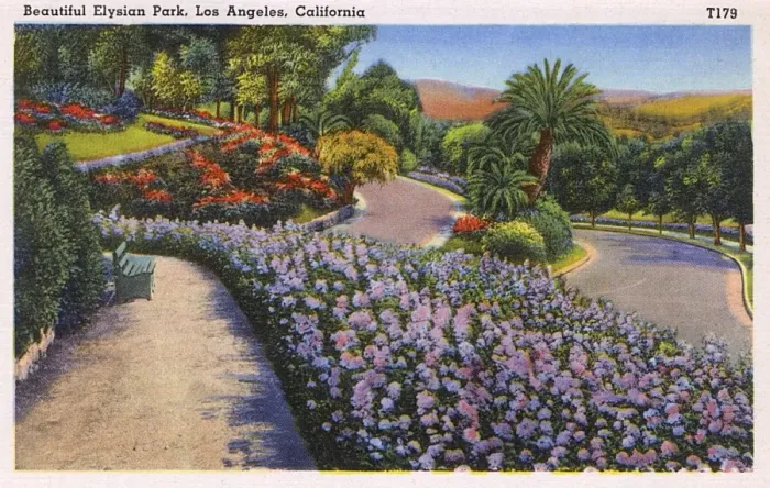 Framed Print : Elysian Park, Los Angeles, California, USA Framed Print : Elysian Park, Los Angeles, California, USA