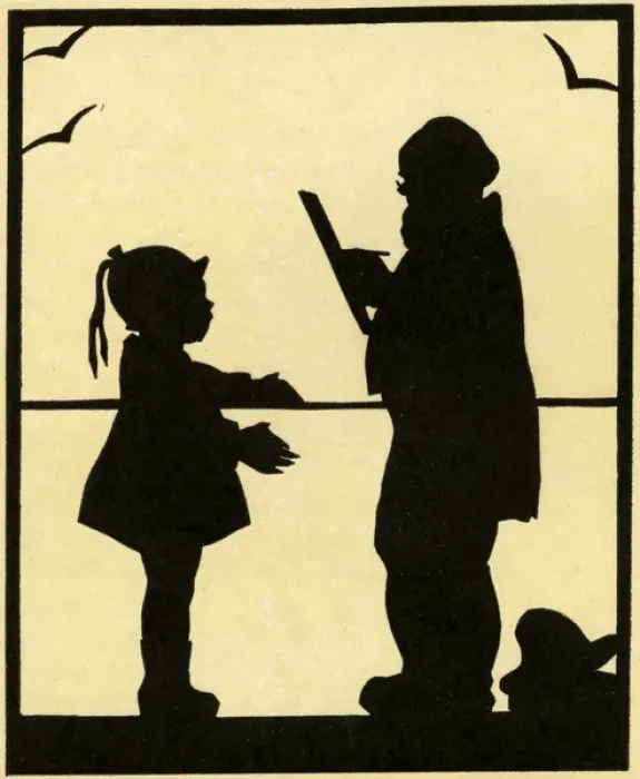 Framed Print : The Embankment artist in silhouette