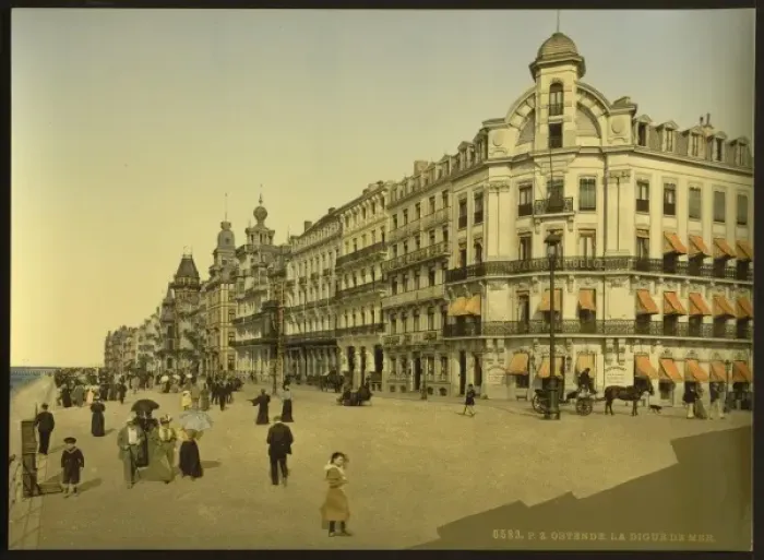 Framed Print : The embankment and Kursaal, (i. e. Cursaal), Ostend, Belgium