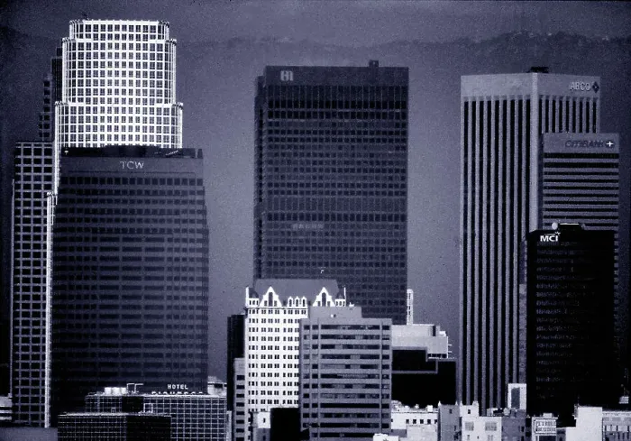 Framed Print : Detail of Embarcadeo architecture San Francisco monochome Framed Print : Detail of Embarcadeo architecture San Francisco monochome