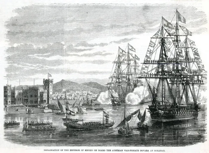 Framed Print : The Embarkation of Emperor Maximilian Framed Print : The Embarkation of Emperor Maximilian