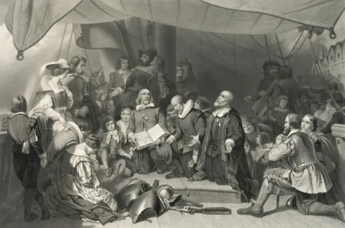 Framed Print : The embarkation of the Pilgrims Framed Print : The embarkation of the Pilgrims