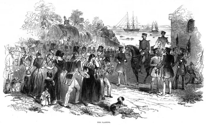 Framed Print : Embarkation of troops at Gravesend Framed Print : Embarkation of troops at Gravesend