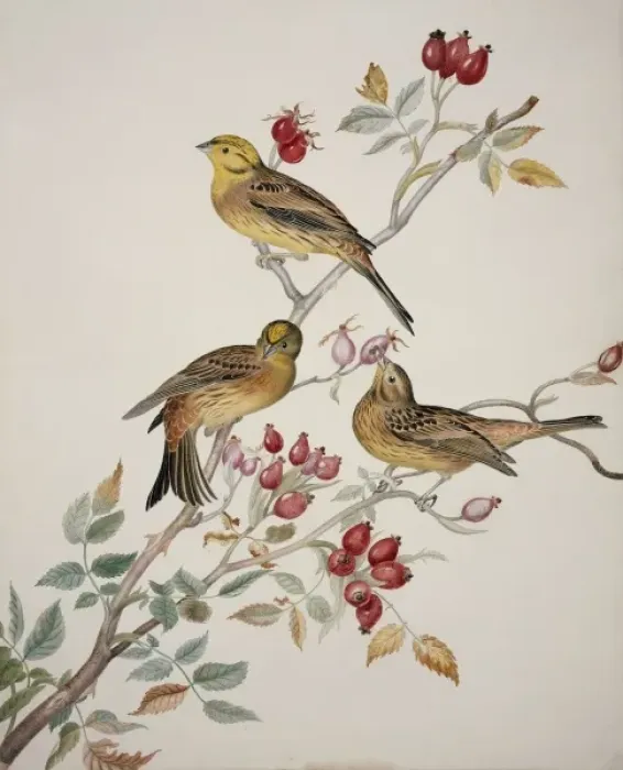 Framed Print : Emberiza citrinella, yellowhammer Framed Print : Emberiza citrinella, yellowhammer
