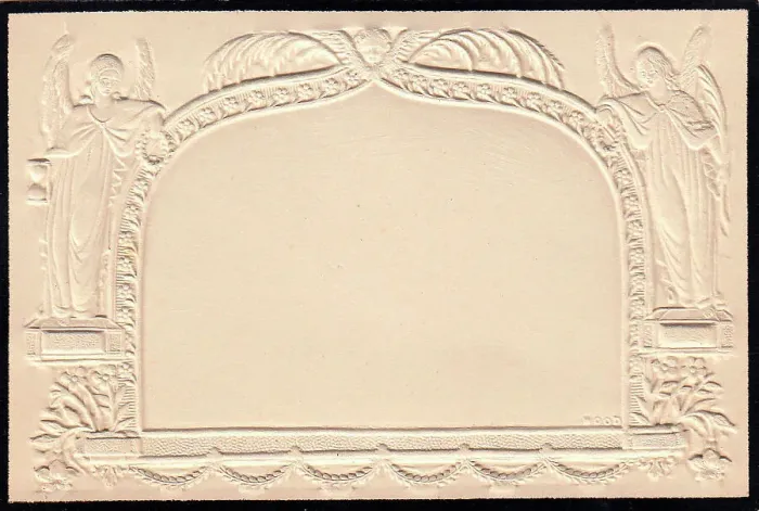 Framed Print : Embossed Victorian mourning card Framed Print : Embossed Victorian mourning card