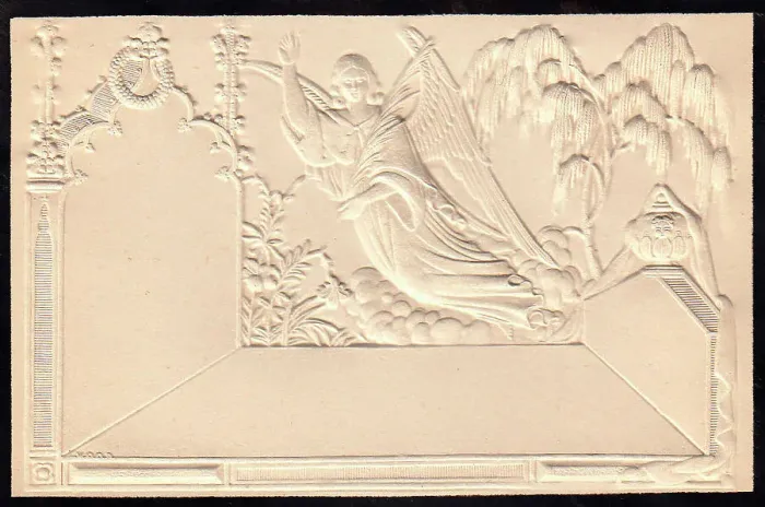 Framed Print : Embossed Victorian mourning card Framed Print : Embossed Victorian mourning card