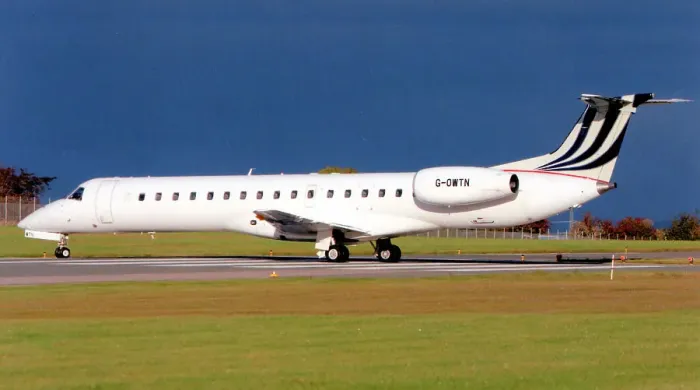Framed Print : Embraer ERJ-145EU G-OWTN