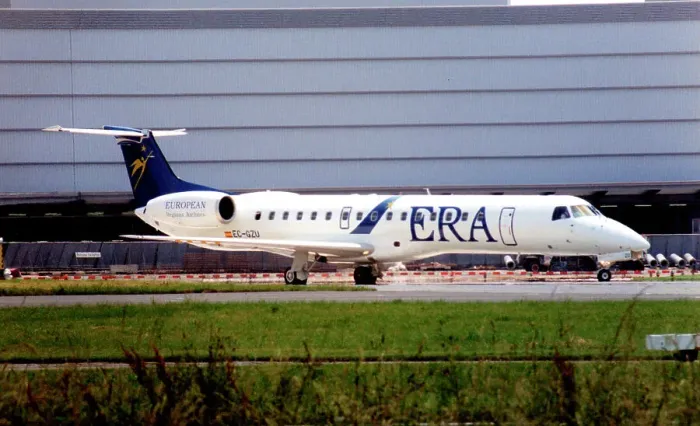 Framed Print : Embraer ERJ-145MP EC-GZU Framed Print : Embraer ERJ-145MP EC-GZU