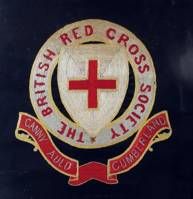 Framed Print : Embroidered badge of the British Red Cross Framed Print : Embroidered badge of the British Red Cross