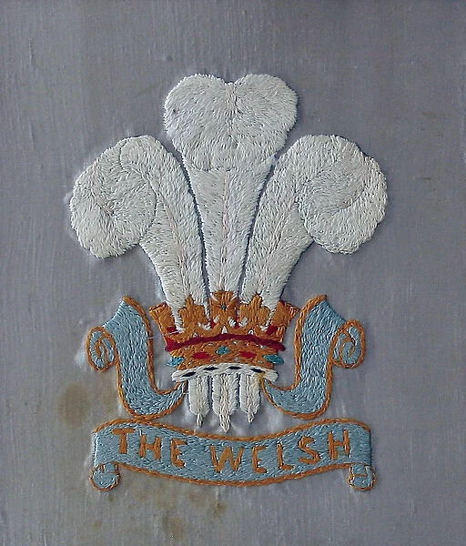Embroidered badge of The Welsh Regiment