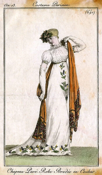 Embroidered Gown 1805