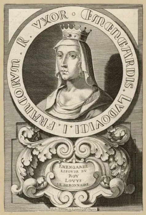 Framed Print : Emengarde Q of Louis I Framed Print : Emengarde Q of Louis I