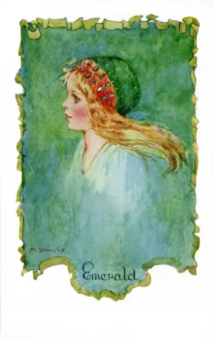 Framed Print : Emerald by Millicent Sowerby Framed Print : Emerald by Millicent Sowerby