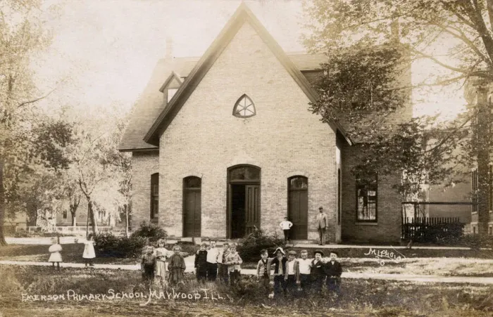 Framed Print : Emerson Primary School, Maywood, Illinois, USA Framed Print : Emerson Primary School, Maywood, Illinois, USA