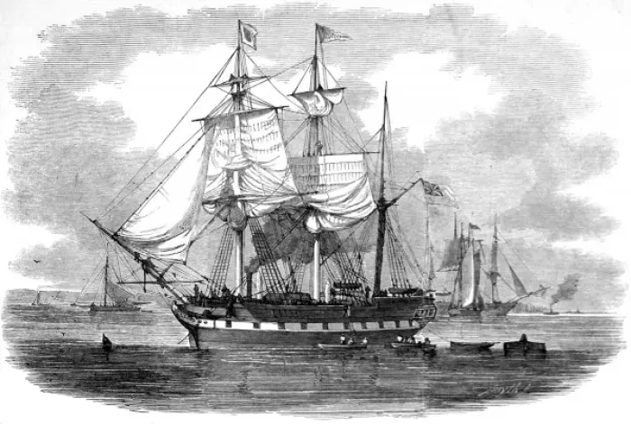 Framed Print : The Emigrant Ship Artemisia, 1848 Framed Print : The Emigrant Ship Artemisia, 1848