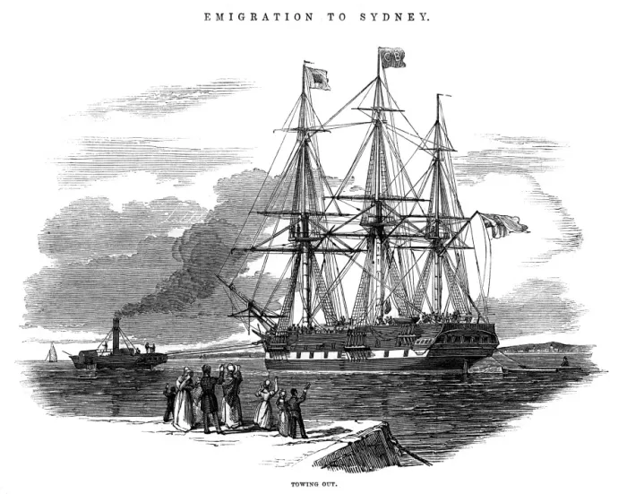 Framed Print : Emigrant ship St Vincent Framed Print : Emigrant ship St Vincent