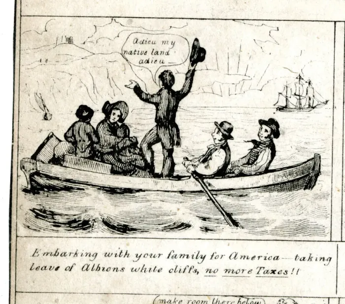 Framed Print : Emigration - Embarking for America Framed Print : Emigration - Embarking for America